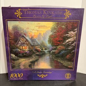Thomas Kinkade A Quiet Evening 1000 piece jigsaw puzzle